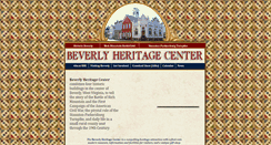 Desktop Screenshot of beverlyheritagecenter.org